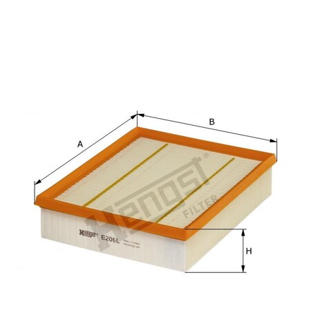Hengst Air Filter, E206L E206L